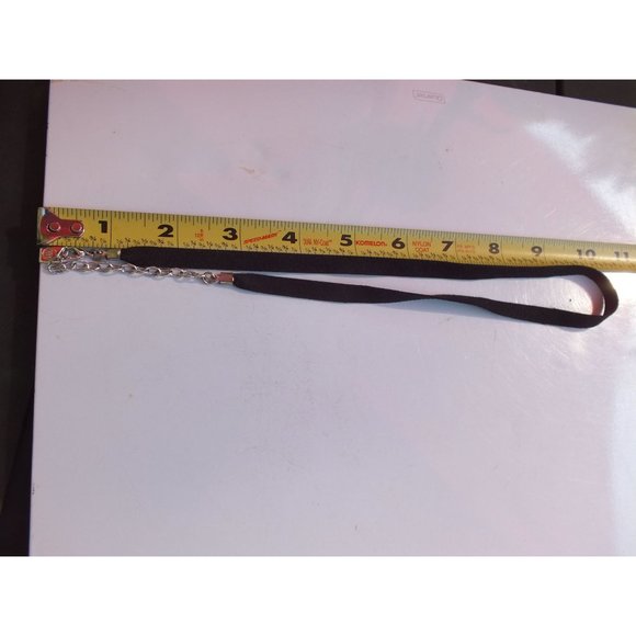 NW Choker Style Black Necklace With Extender Chain, Fashion Jewelry - Picture 5 of 5